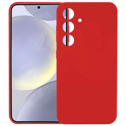 KALEBOL KLB-YTGJ002 For Samsung Galaxy S24 Case Solid Color Liquid Silicone+PC Phone Cover