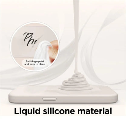 KALEBOL KLB-YTGJ002 For Samsung Galaxy S24 Case Solid Color Liquid Silicone+PC Phone Cover