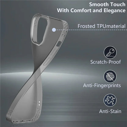 KALEBOL KLB-TPU008 For iPhone 16 Pro Max Case Transparent Matte TPU Anti-Drop Phone Cover