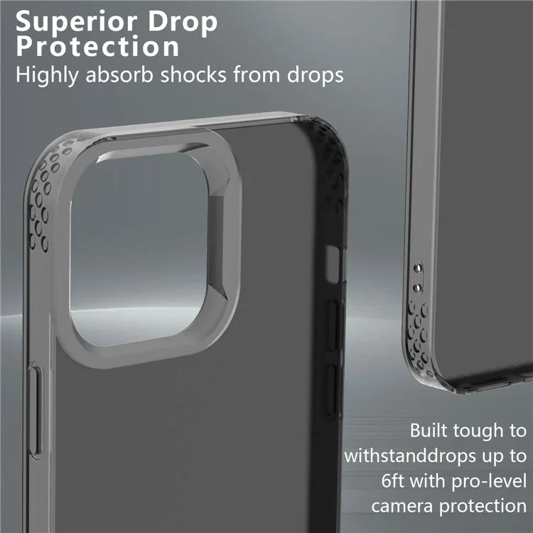 KALEBOL KLB-TPU008 For iPhone 16 Pro Max Case Transparent Matte TPU Anti-Drop Phone Cover