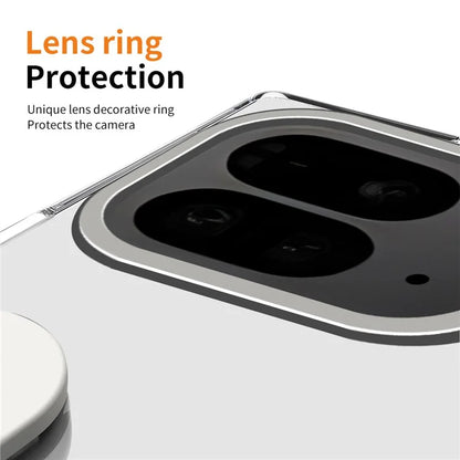 For Google Pixel 9 Pro Fold 5G Case Kickstand Wristband PC Phone Cover with Tempered Glass Film