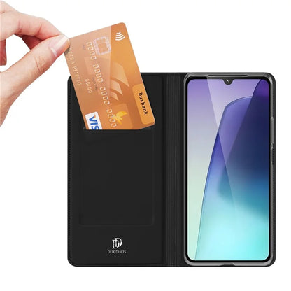 DUX DUCIS Skin Pro Series For Xiaomi Redmi 14C 4G / 14R 5G Case Leather Cover Card Holder