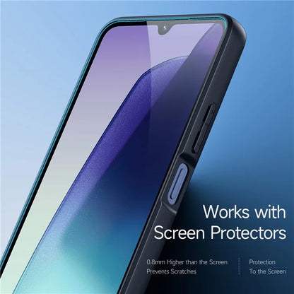 DUX DUCIS Aimo Series For Xiaomi Redmi 14C 4G / 14R 5G Case TPU+PC Matte Phone Cover (REACH Certification) - Black