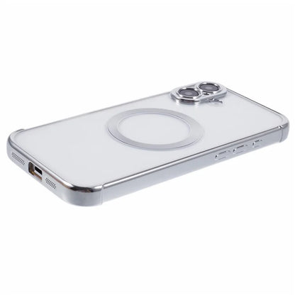 For iPhone 16 Plus Case Compatible with MagSafe Electroplating TPU Clear Phone Cover