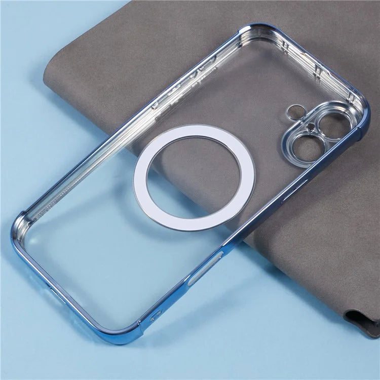 For iPhone 16 Plus Case Compatible with MagSafe Electroplating TPU Clear Phone Cover