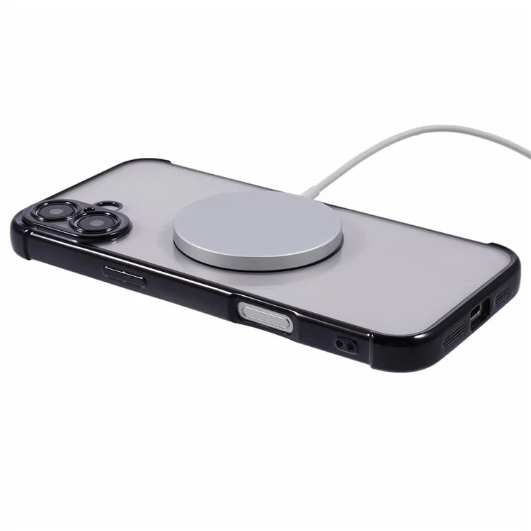 For iPhone 16 Plus Case Compatible with MagSafe Electroplating TPU Clear Phone Cover