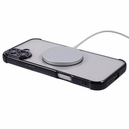 For iPhone 16 Plus Case Compatible with MagSafe Electroplating TPU Clear Phone Cover
