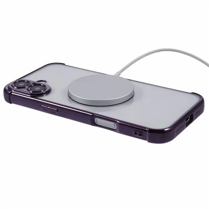 For iPhone 16 Plus Case Compatible with MagSafe Electroplating TPU Clear Phone Cover