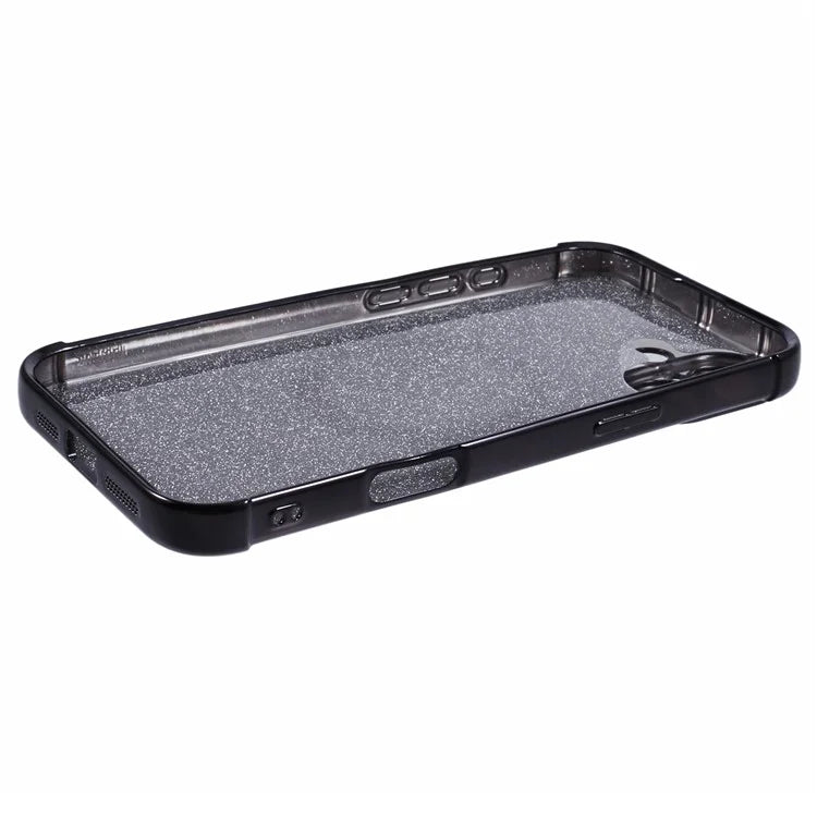For iPhone 16 Case Electroplating Glitter TPU Clear Phone Cover Compatible with MagSafe