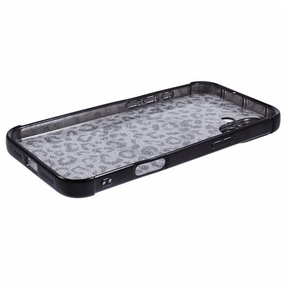 For iPhone 16 Plus Case Compatible with MagSafe Sparkly Leopard Print Clear TPU Phone Cover