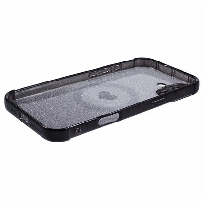 For iPhone 16 Plus Case Gradient Sparkle TPU Phone Cover Compatible with MagSafe