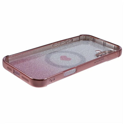 For iPhone 16 Plus Case Gradient Sparkle TPU Phone Cover Compatible with MagSafe