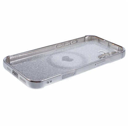 For iPhone 16 Case Gradient Sparkle TPU Phone Cover Compatible with MagSafe
