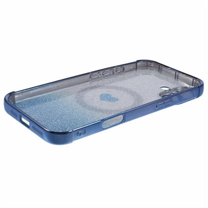 For iPhone 16 Case Gradient Sparkle TPU Phone Cover Compatible with MagSafe