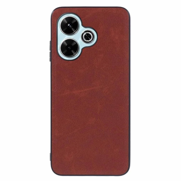 For Xiaomi Poco M6 Plus 5G / Redmi 13 5G / 4G / Note 13R 5G Case Retro Leather Coated PC+TPU Phone Cover