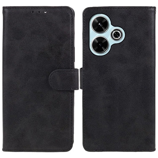 For Xiaomi Poco M6 Plus 5G / Redmi 13 5G / 4G / Note 13R 5G Case PU Leather Wallet Protective Phone Cover Calf Texture