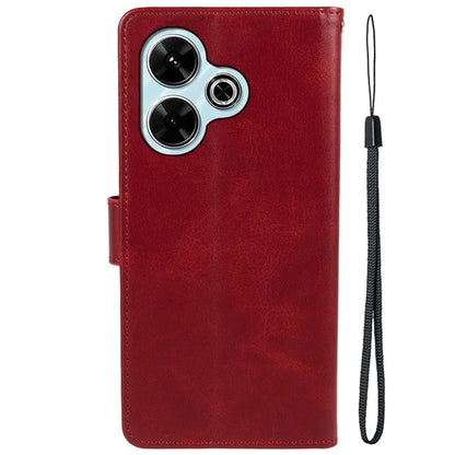 For Xiaomi Poco M6 Plus 5G / Redmi 13 5G / 4G / Note 13R 5G Case PU Leather Wallet Protective Phone Cover Calf Texture