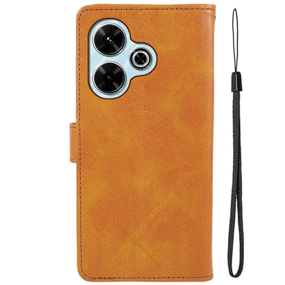 For Xiaomi Poco M6 Plus 5G / Redmi 13 5G / 4G / Note 13R 5G Case PU Leather Wallet Protective Phone Cover Calf Texture