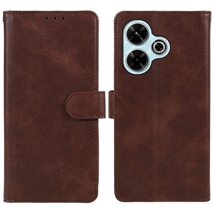 For Xiaomi Poco M6 Plus 5G / Redmi 13 5G / 4G / Note 13R 5G Case PU Leather Wallet Protective Phone Cover Calf Texture