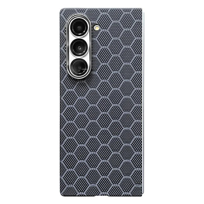 For Samsung Galaxy Z Fold6 Case Ultra Thin Aramid Fiber Honeycomb Texture Phone Cover