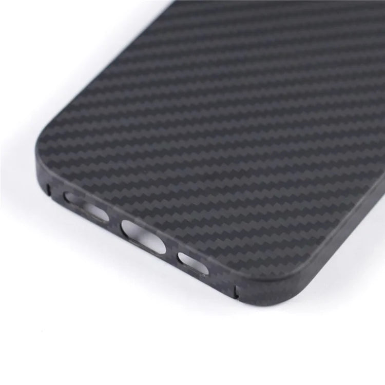 For iPhone 16 Pro Max Case 1500D Coarse Texture Aramid Fiber Phone Cover Precision Cut-Out - Black
