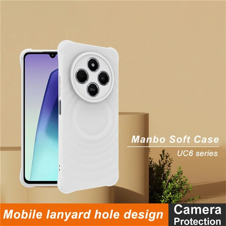 IMAK UC-6 Series for Xiaomi Redmi 14R 5G / 14C 4G Case Water Drop Texture Anti-Skid Matte TPU Cover