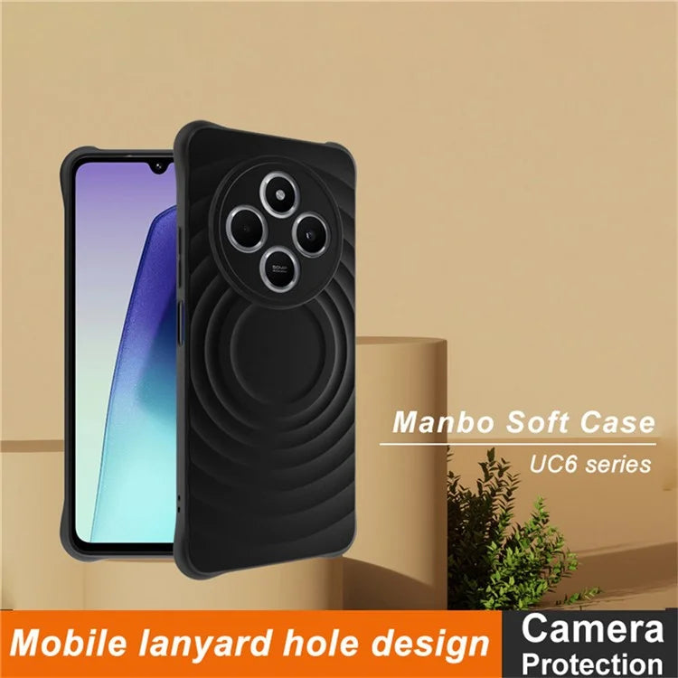 IMAK UC-6 Series for Xiaomi Redmi 14R 5G / 14C 4G Case Water Drop Texture Anti-Skid Matte TPU Cover