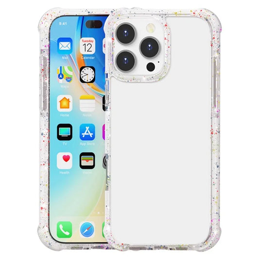 For iPhone 16 Pro Case Reinforced Corner TPU+TPE+Acrylic Clear Phone Cover