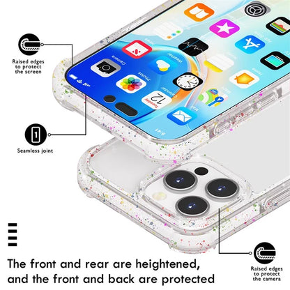 For iPhone 16 Pro Max Case Reinforced Corner TPU+TPE+Acrylic Clear Phone Cover