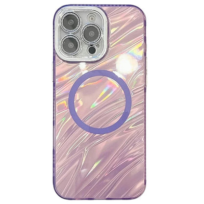 For iPhone 16 Pro Max Case Compatible with MagSafe IMD Design PC+TPU Phone Cover with Glass Lens Film
