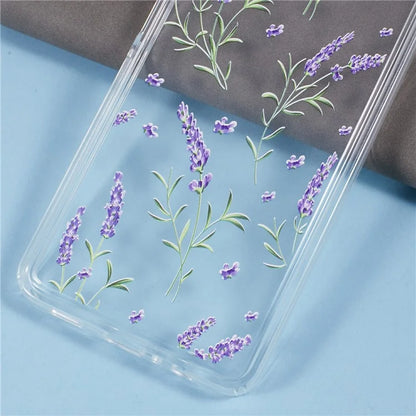 For Samsung Galaxy A06 Case TPU Flower Printing Pattern Air Cushion Design Protective Cover