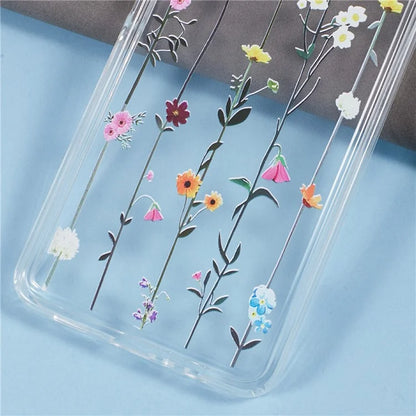 For Samsung Galaxy A06 Case TPU Flower Printing Pattern Air Cushion Design Protective Cover