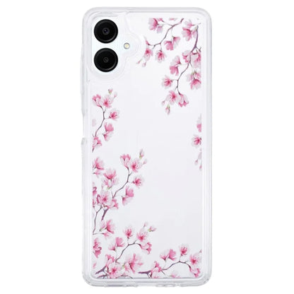 For Samsung Galaxy A06 Case TPU Flower Printing Pattern Air Cushion Design Protective Cover