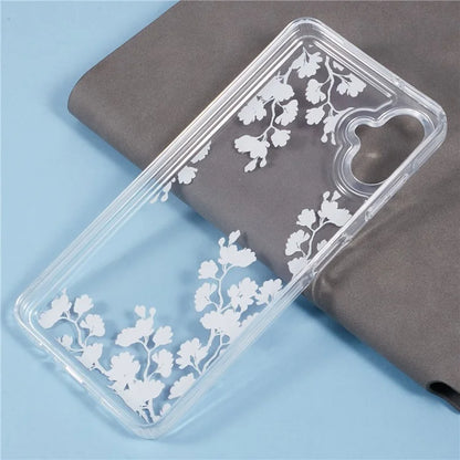 For Samsung Galaxy A06 Case TPU Flower Printing Pattern Air Cushion Design Protective Cover