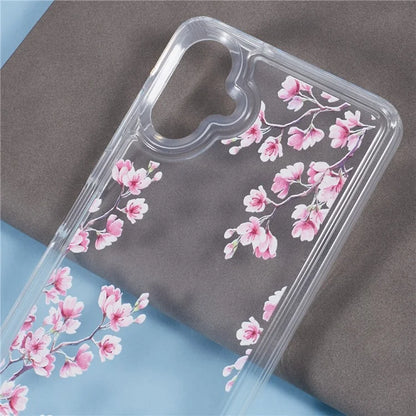 For Samsung Galaxy A06 Case TPU Flower Printing Pattern Air Cushion Design Protective Cover