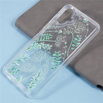 For Samsung Galaxy A06 Case TPU Flower Printing Pattern Air Cushion Design Protective Cover