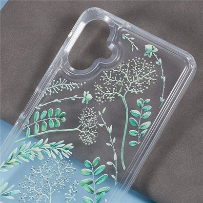For Samsung Galaxy A06 Case TPU Flower Printing Pattern Air Cushion Design Protective Cover