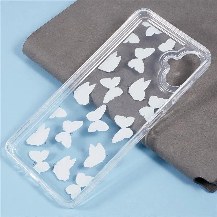For Samsung Galaxy A06 Case Anti-Drop Airbag Butterfly Pattern Printing TPU Phone Cover