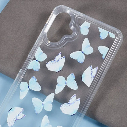 For Samsung Galaxy A06 Case Anti-Drop Airbag Butterfly Pattern Printing TPU Phone Cover