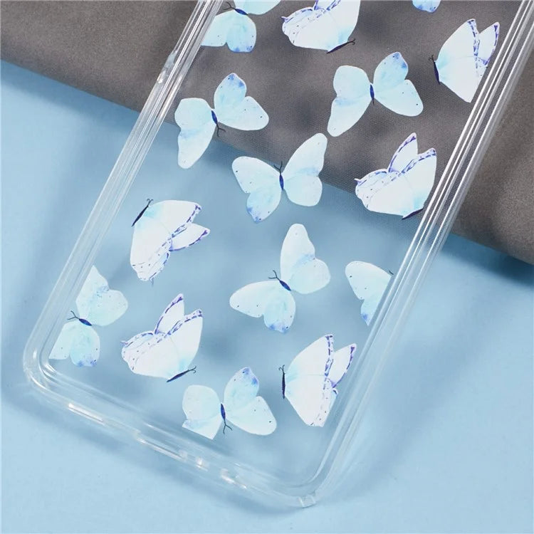 For Samsung Galaxy A06 Case Anti-Drop Airbag Butterfly Pattern Printing TPU Phone Cover