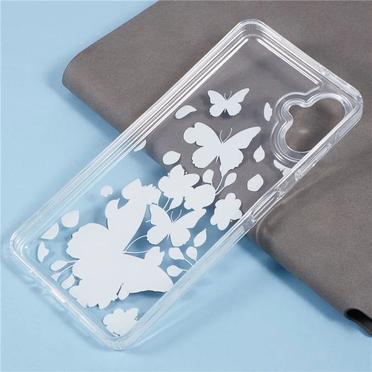For Samsung Galaxy A06 Case Anti-Drop Airbag Butterfly Pattern Printing TPU Phone Cover