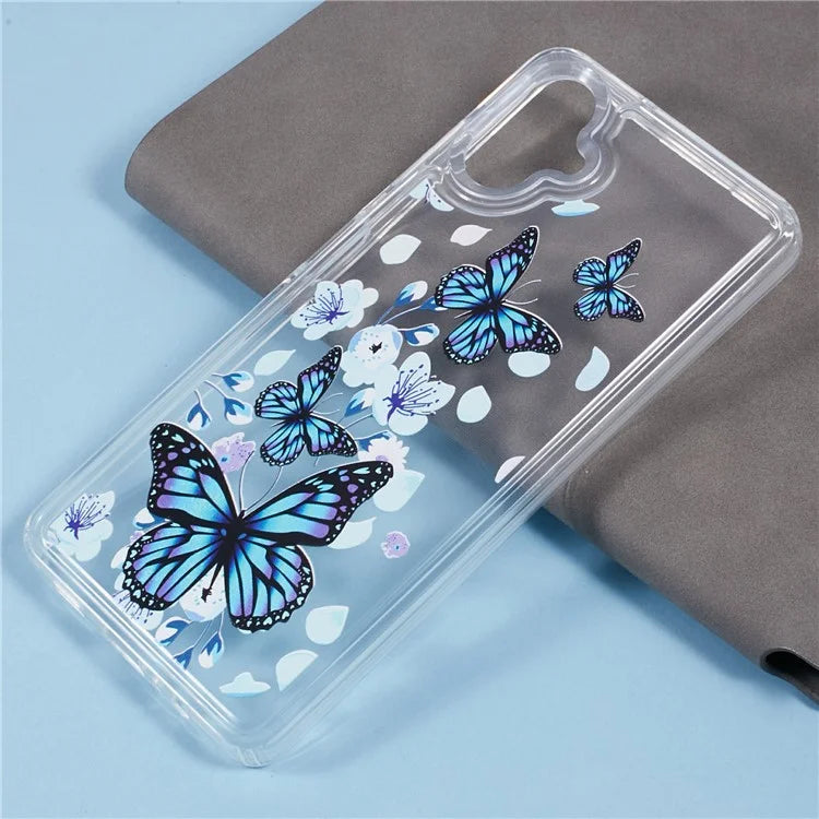 For Samsung Galaxy A06 Case Anti-Drop Airbag Butterfly Pattern Printing TPU Phone Cover