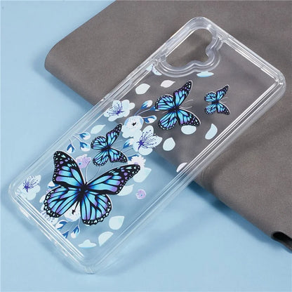 For Samsung Galaxy A06 Case Anti-Drop Airbag Butterfly Pattern Printing TPU Phone Cover