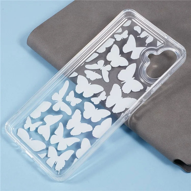 For Samsung Galaxy A06 Case Anti-Drop Airbag Butterfly Pattern Printing TPU Phone Cover