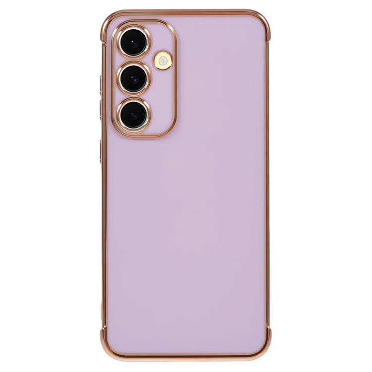 For Samsung Galaxy S24 FE Case Electroplated Frame TPU Soft Phone Cover