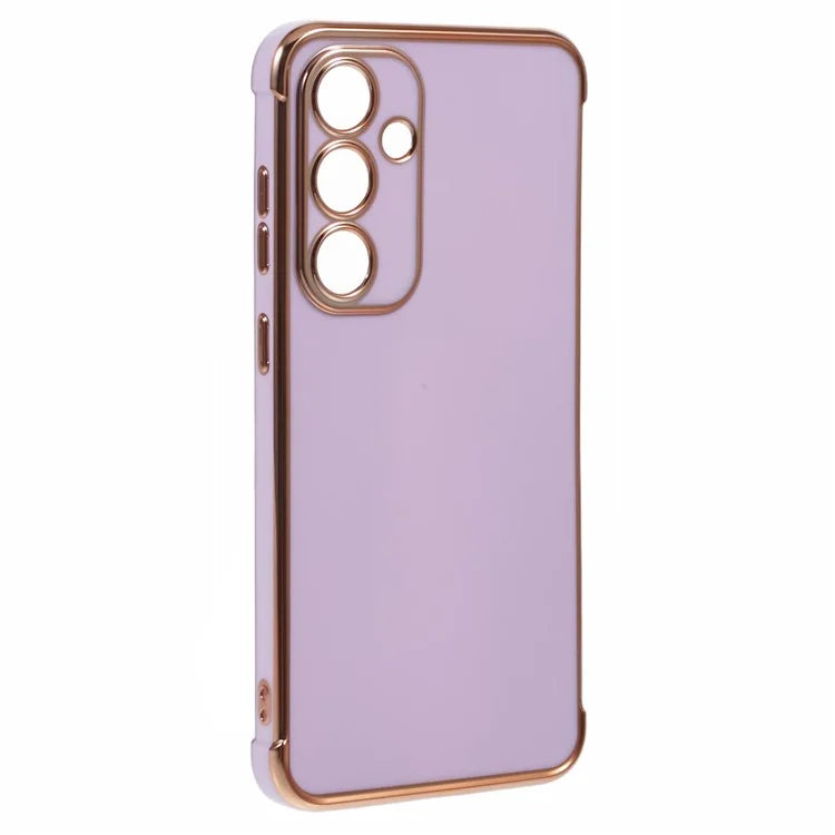 For Samsung Galaxy S24 FE Case Electroplated Frame TPU Soft Phone Cover