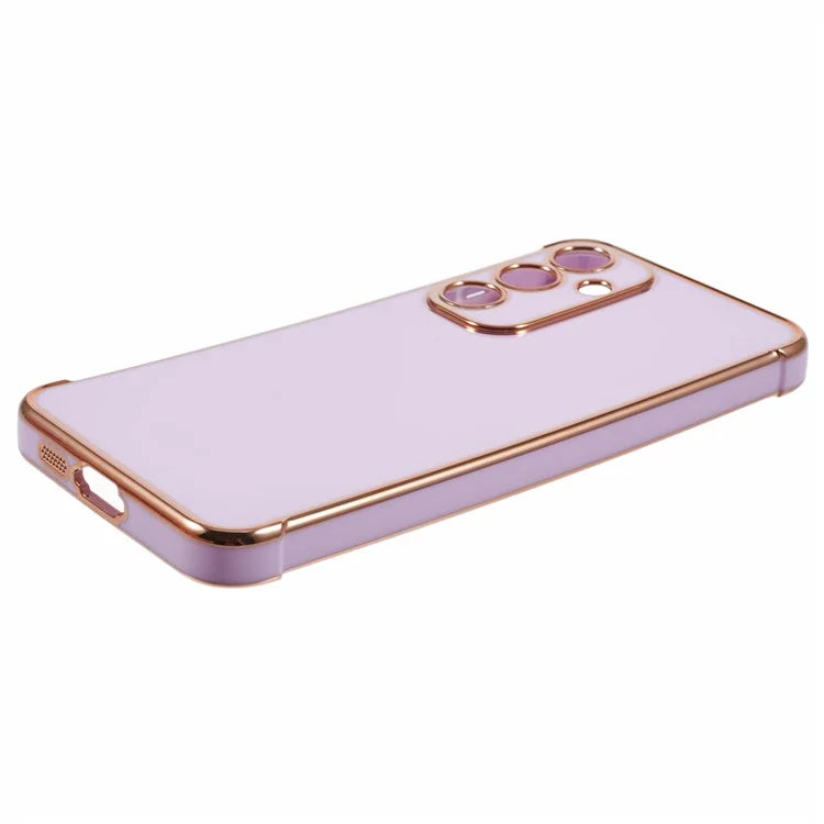 For Samsung Galaxy S24 FE Case Electroplated Frame TPU Soft Phone Cover