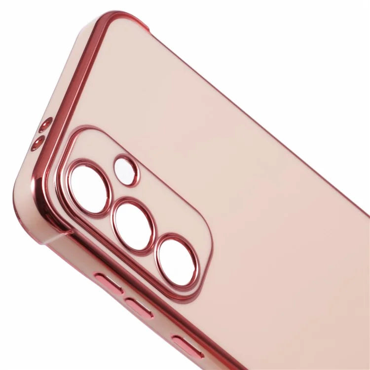 For Samsung Galaxy S24 FE Case Electroplated Frame TPU Soft Phone Cover