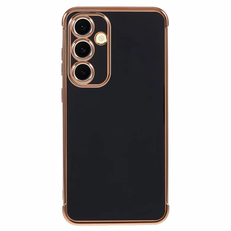 For Samsung Galaxy S24 FE Case Electroplated Frame TPU Soft Phone Cover