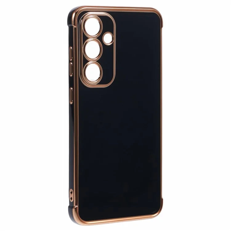 For Samsung Galaxy S24 FE Case Electroplated Frame TPU Soft Phone Cover